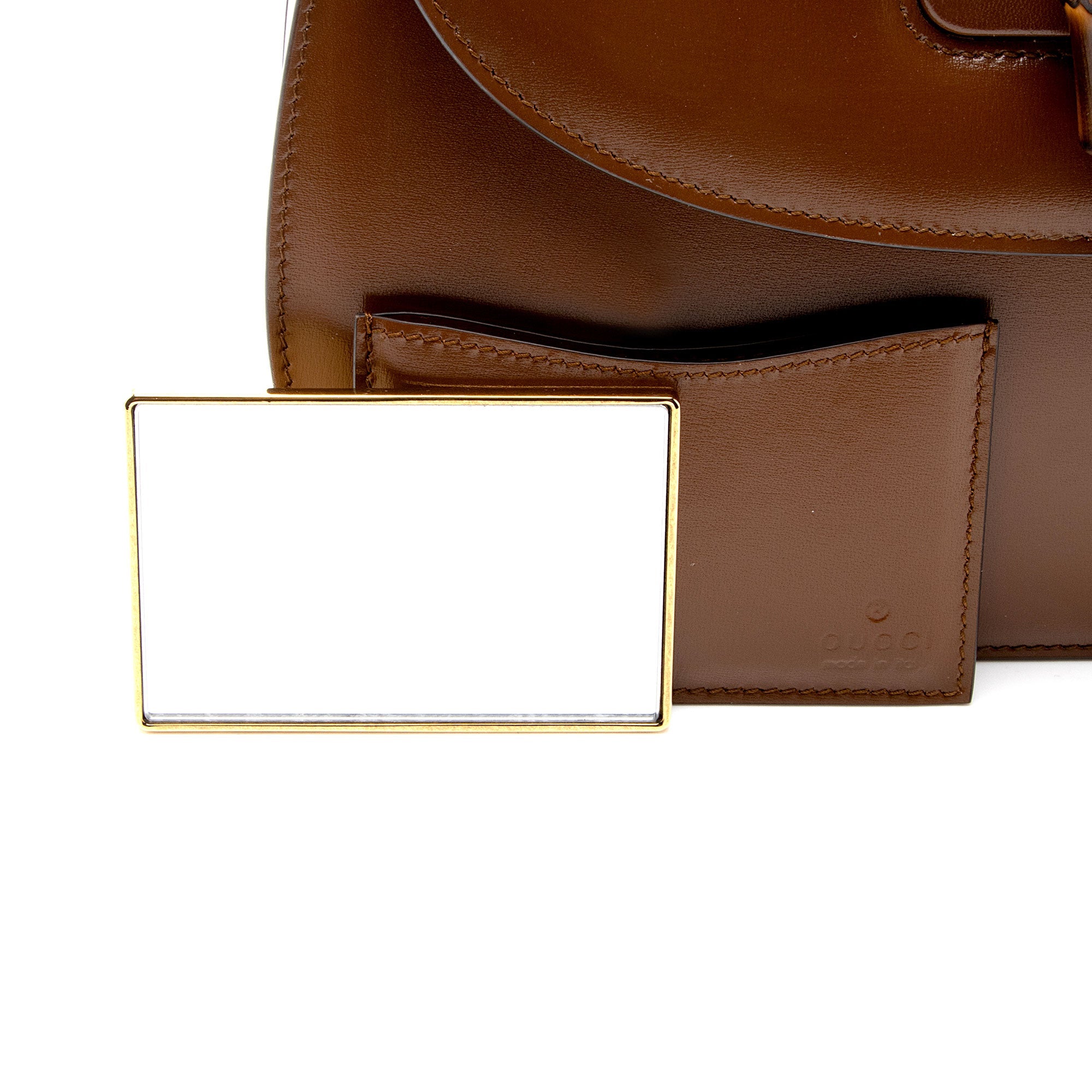 Gucci Leather Bamboo 1947 Medium Top Handle