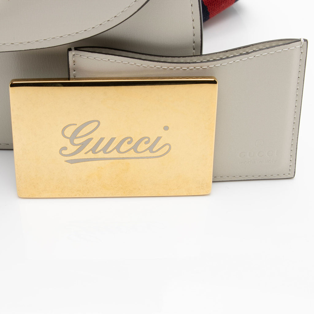 Gucci Leather Bamboo 1947 Small Top Handle Bag (SHF-twXIoA)