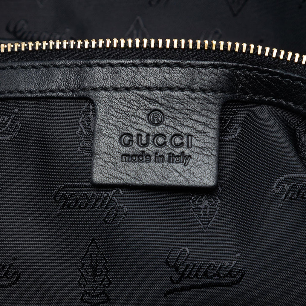 Gucci Leather Bamboo Dialux Pop Satchel