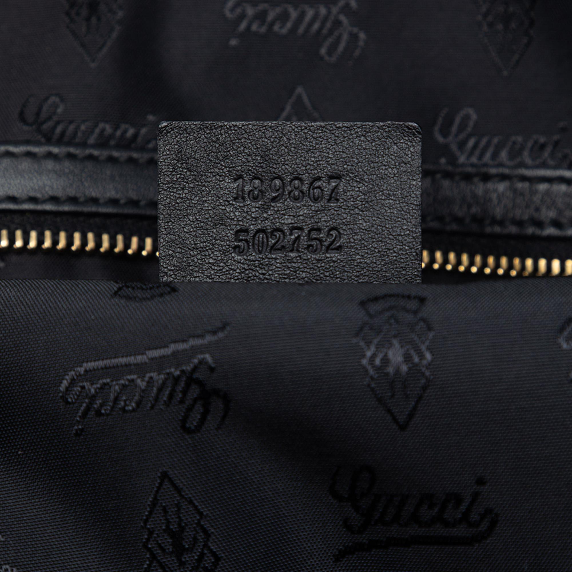 Gucci Leather Bamboo Dialux Pop Satchel