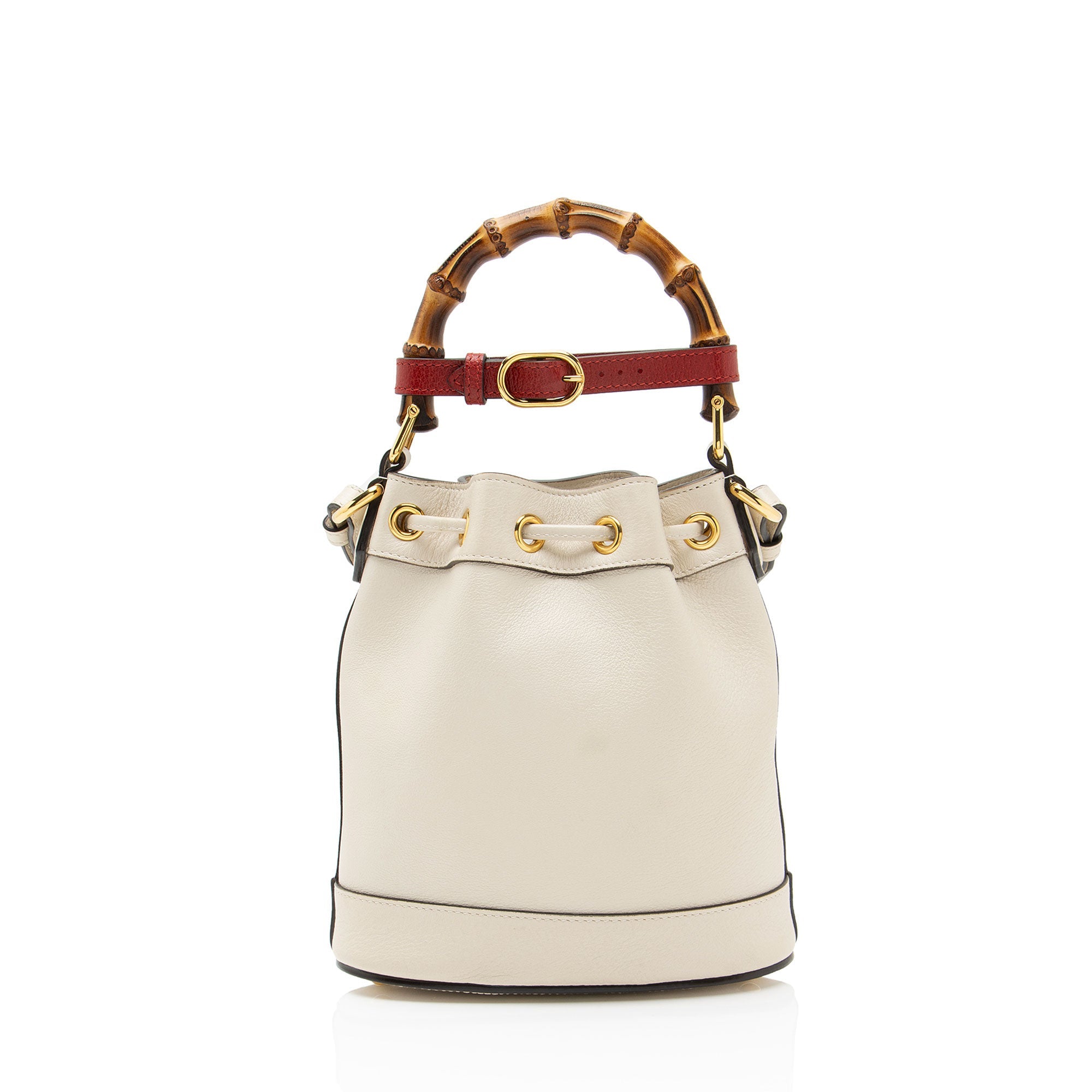 Gucci Leather Bamboo Diana Mini Bucket Bag