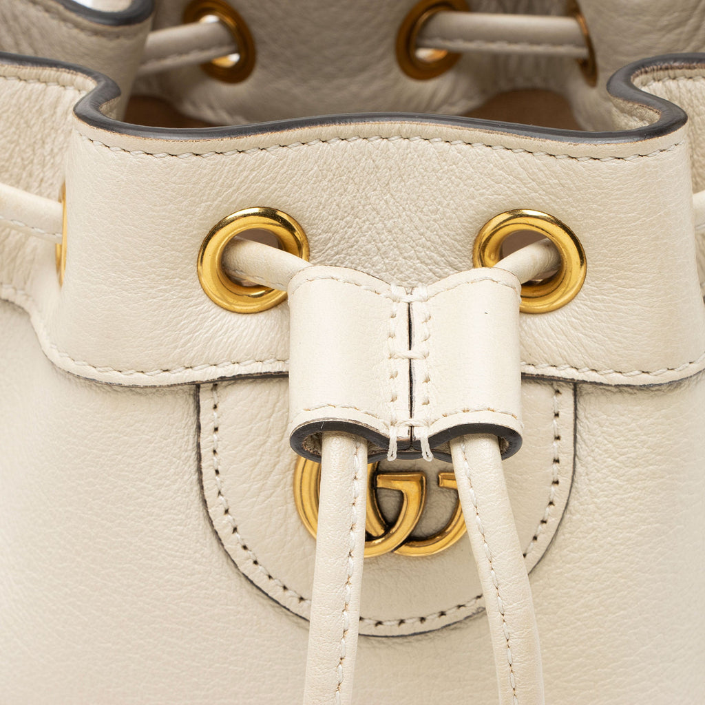 Gucci Leather Bamboo Diana Mini Bucket Bag