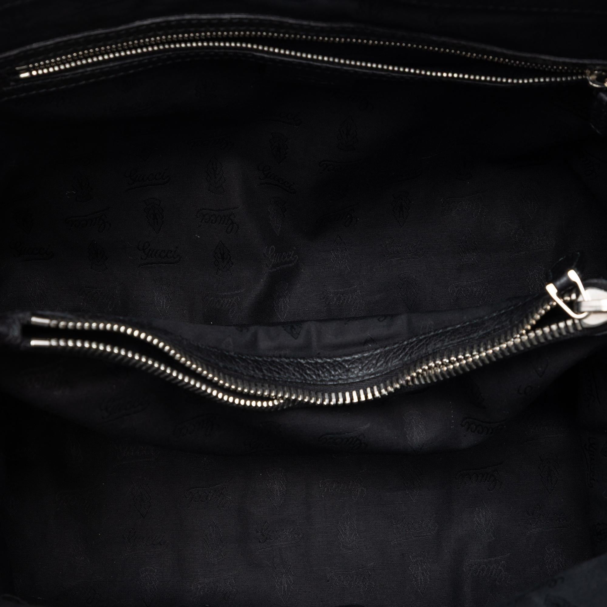 Gucci Leather Bamboo Libeccio Tote