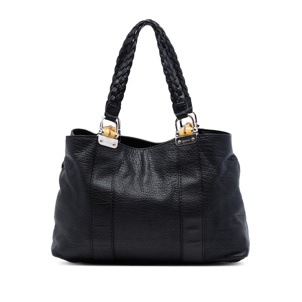 Gucci Leather Bamboo Libeccio Tote