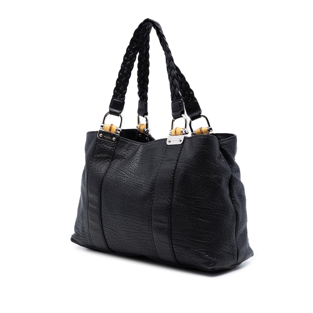 Gucci Leather Bamboo Libeccio Tote
