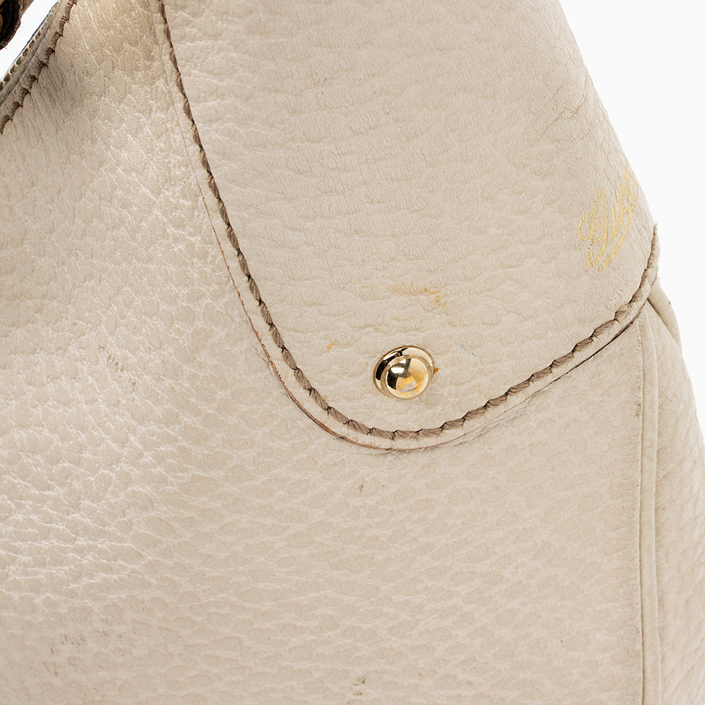 Gucci Leather Bamboo Ring Hobo (SHF-19976)