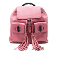 Gucci Leather Bamboo Tassel Backpack