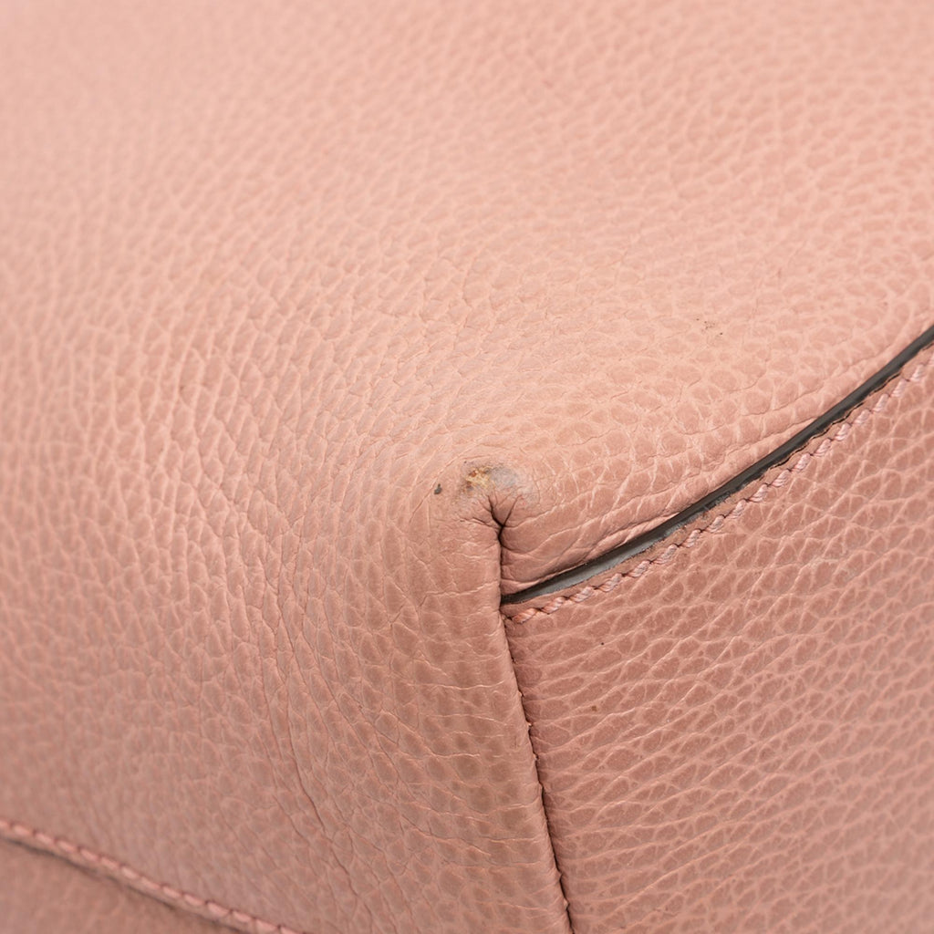 Gucci Leather Bamboo Tassel Satchel