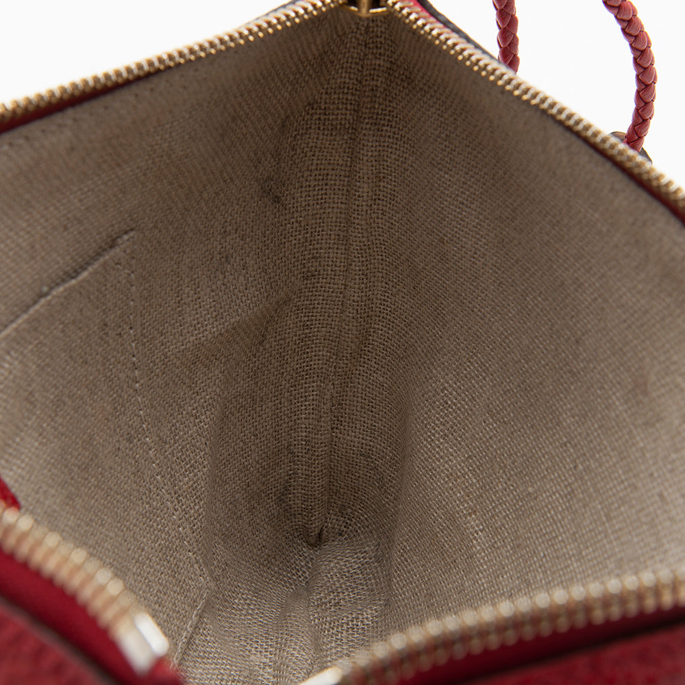 Gucci Leather Bamboo Tassel Zip Clutch (SHF-12686)