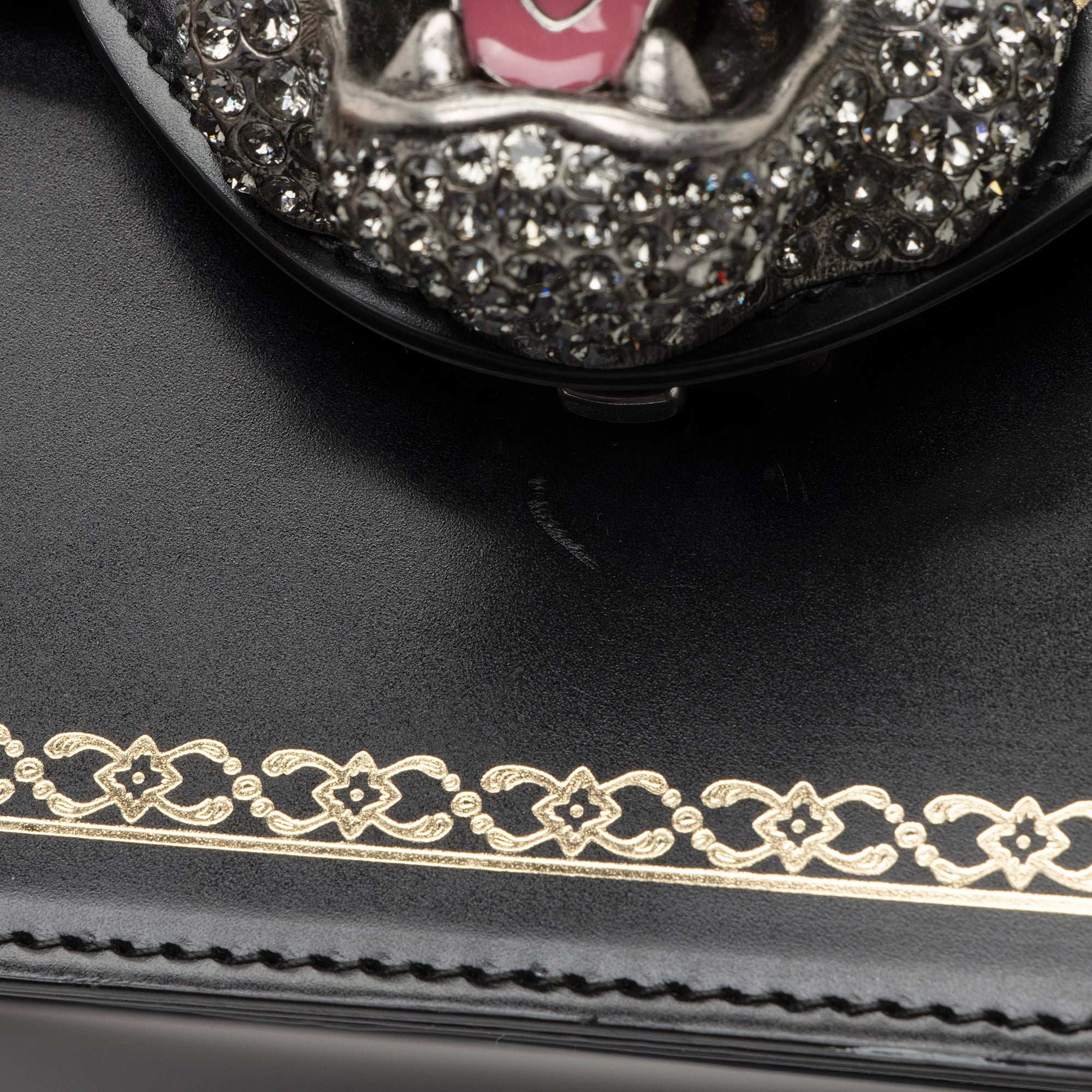 Gucci Leather Bamboo Thiara Small Top Handle (SHF-yZDyFo)