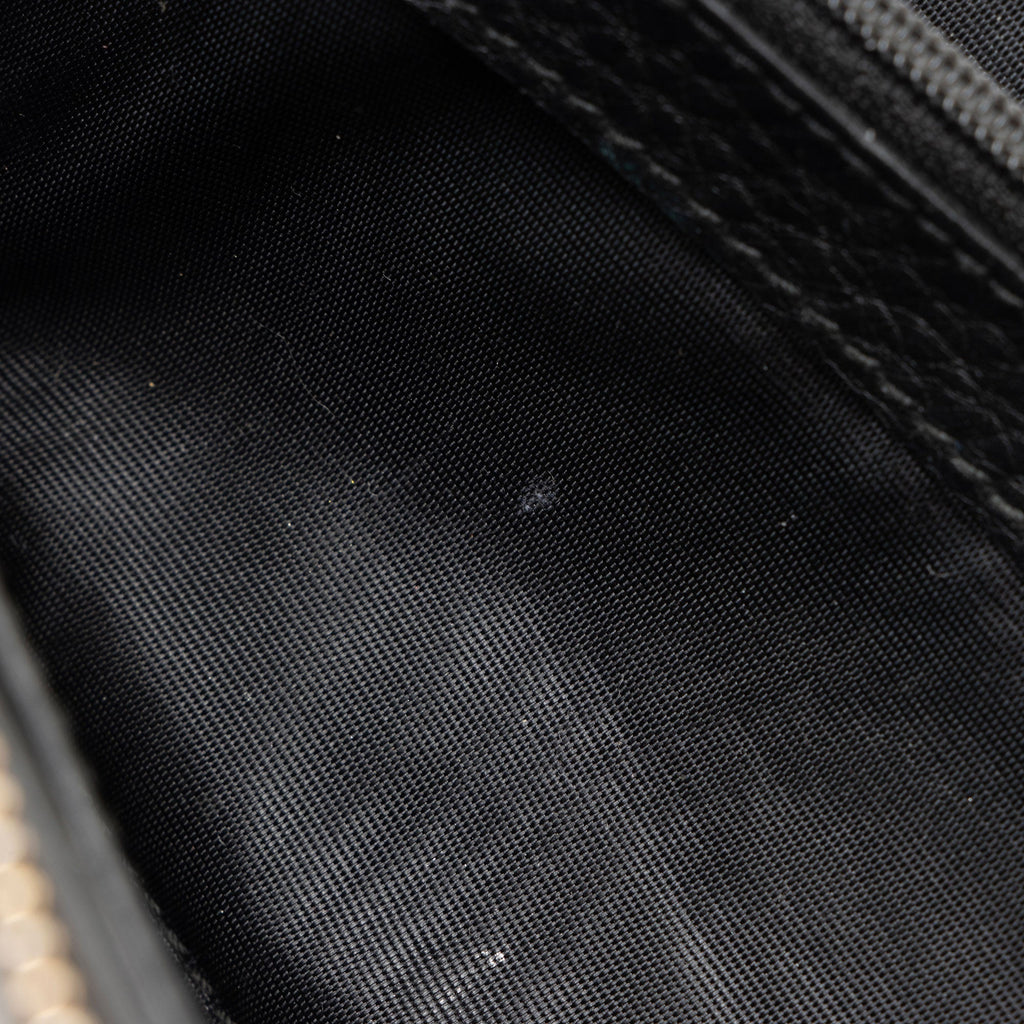 Gucci Leather Bamboo Zip Around Travel Wallet