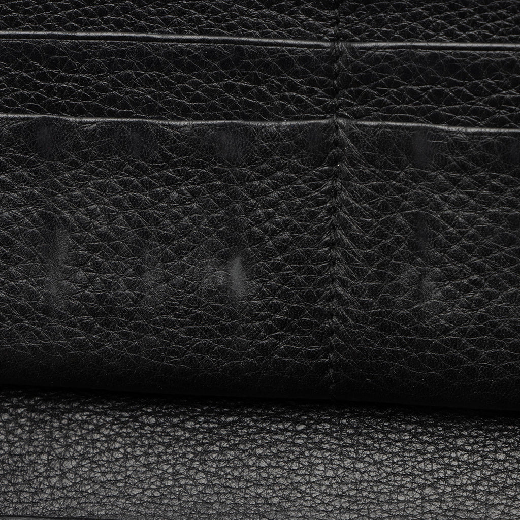 Gucci Leather Bamboo Zip Around Travel Wallet