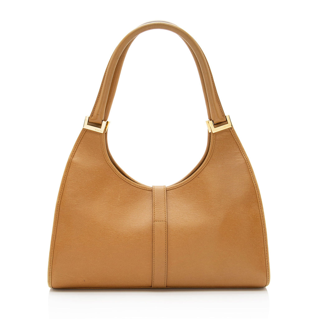 Gucci Leather Bardot Shoulder Bag (SHF-nRwIbo)