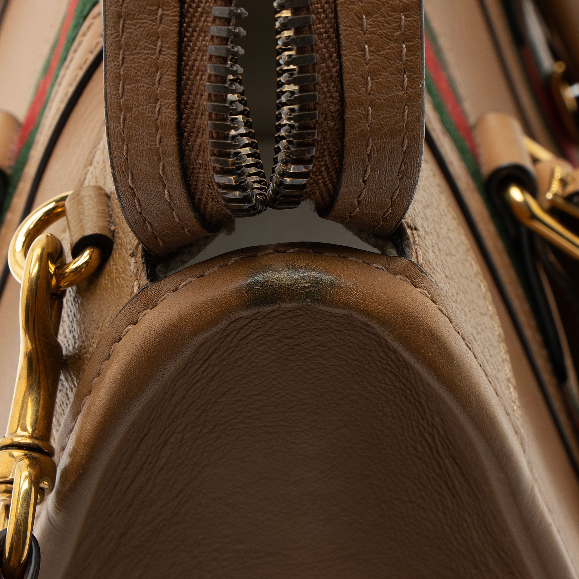 Gucci Leather Ophidia Bauletto Medium Satchel