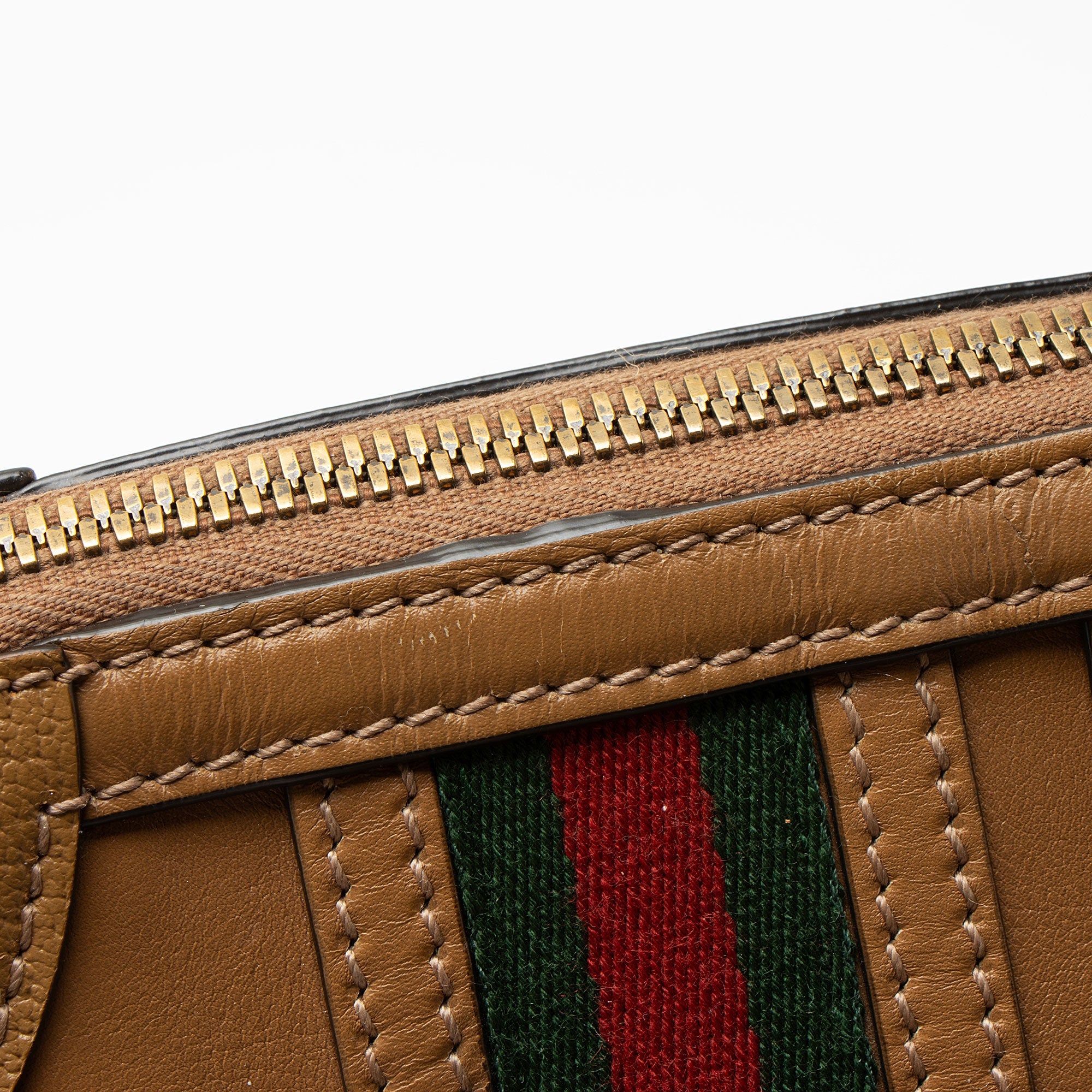 Gucci Leather Ophidia Bauletto Medium Satchel