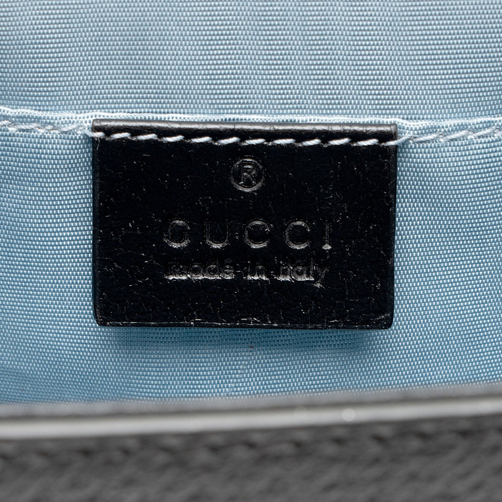 Gucci Leather Bee & Star Padlock Mini Shoulder Bag