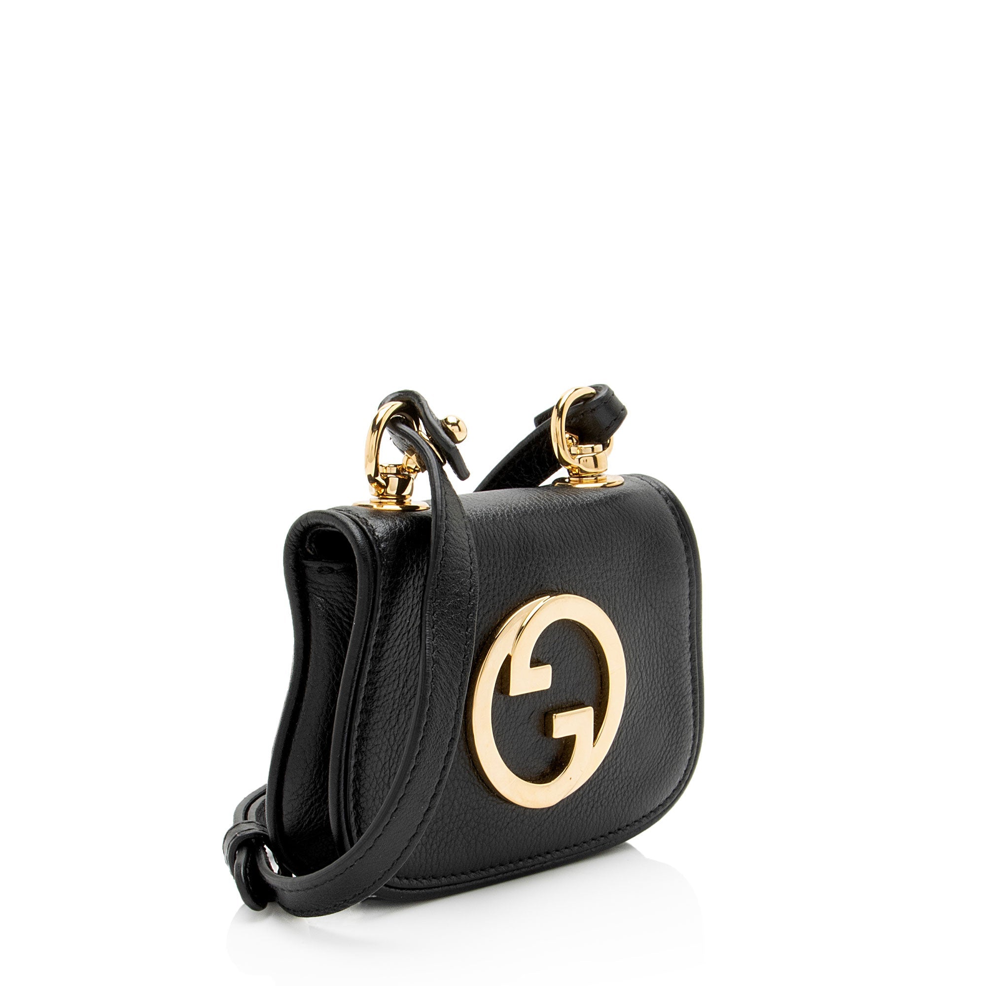 Gucci Leather Blondie Card Case on Strap