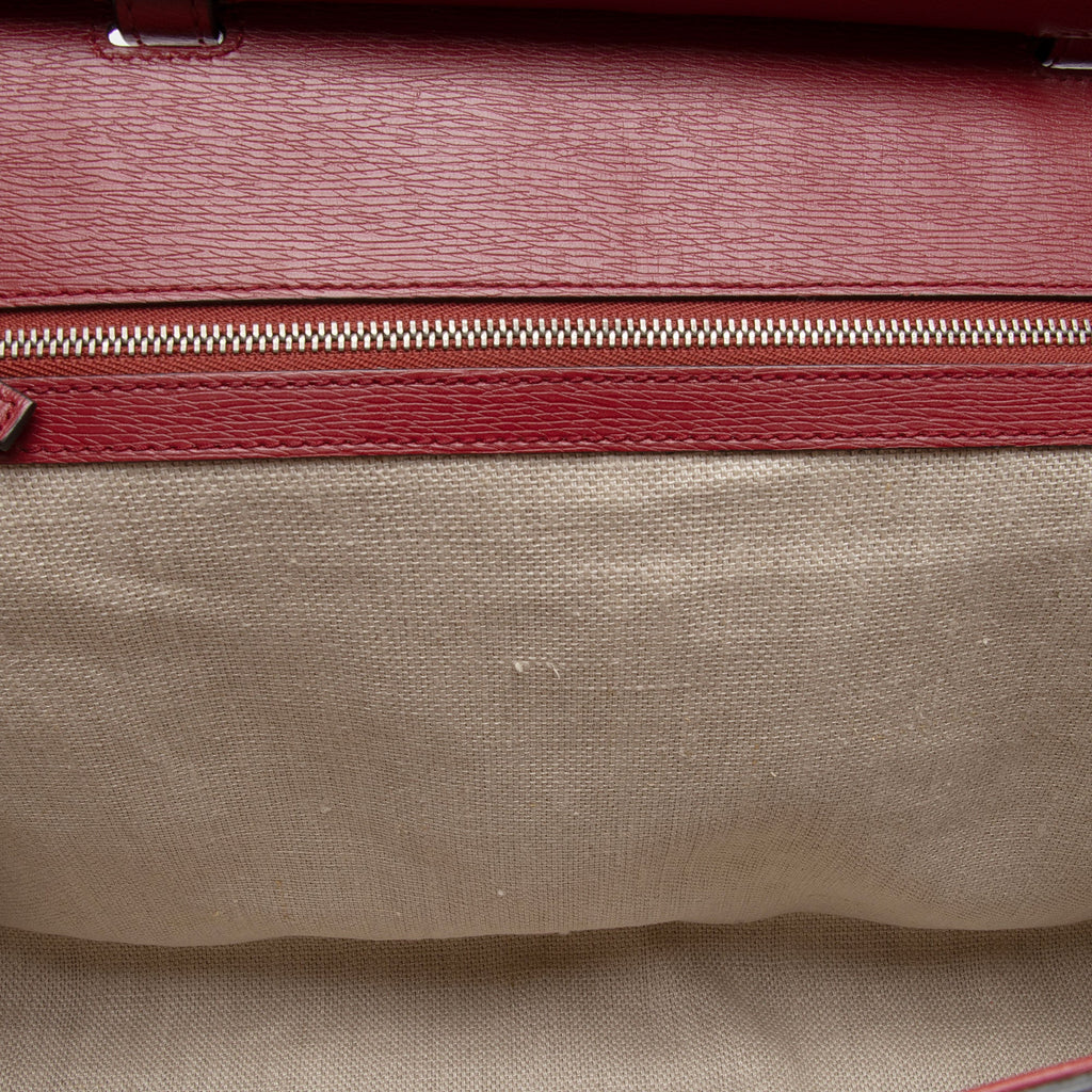 Gucci Leather Blooms Bamboo Daily Large Satchel (SHF-leOK1R)