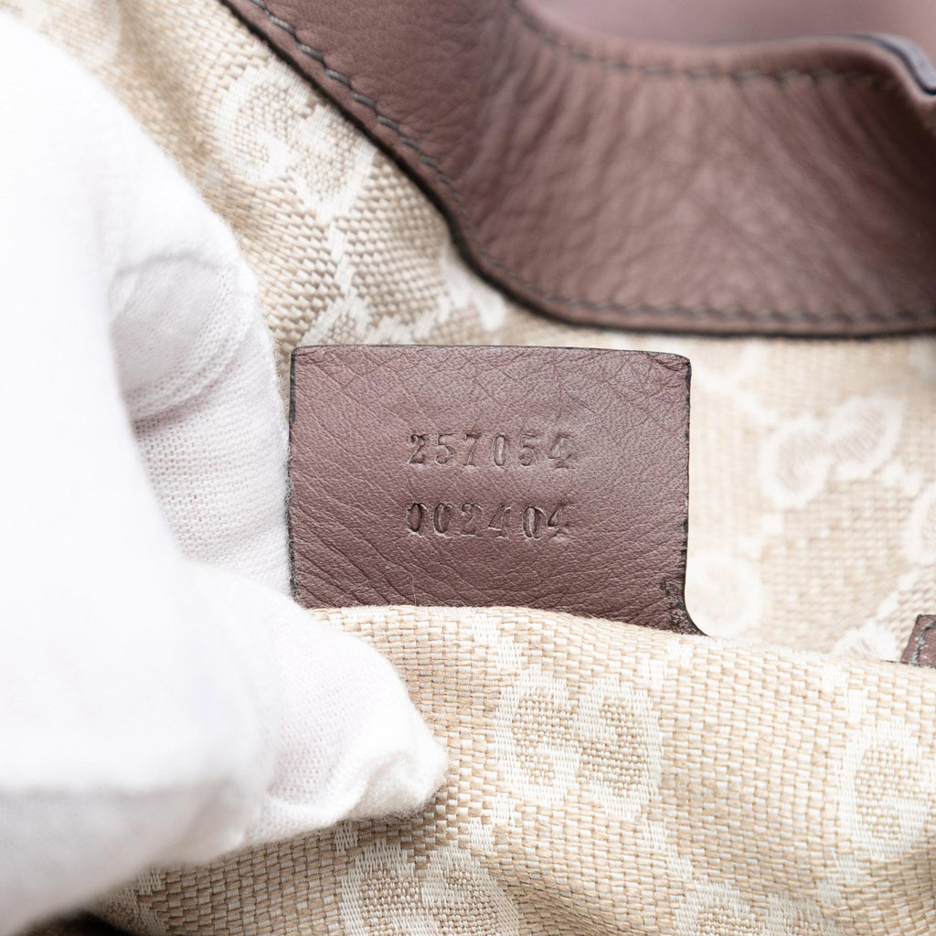 Gucci Leather Braided Handle Hobo