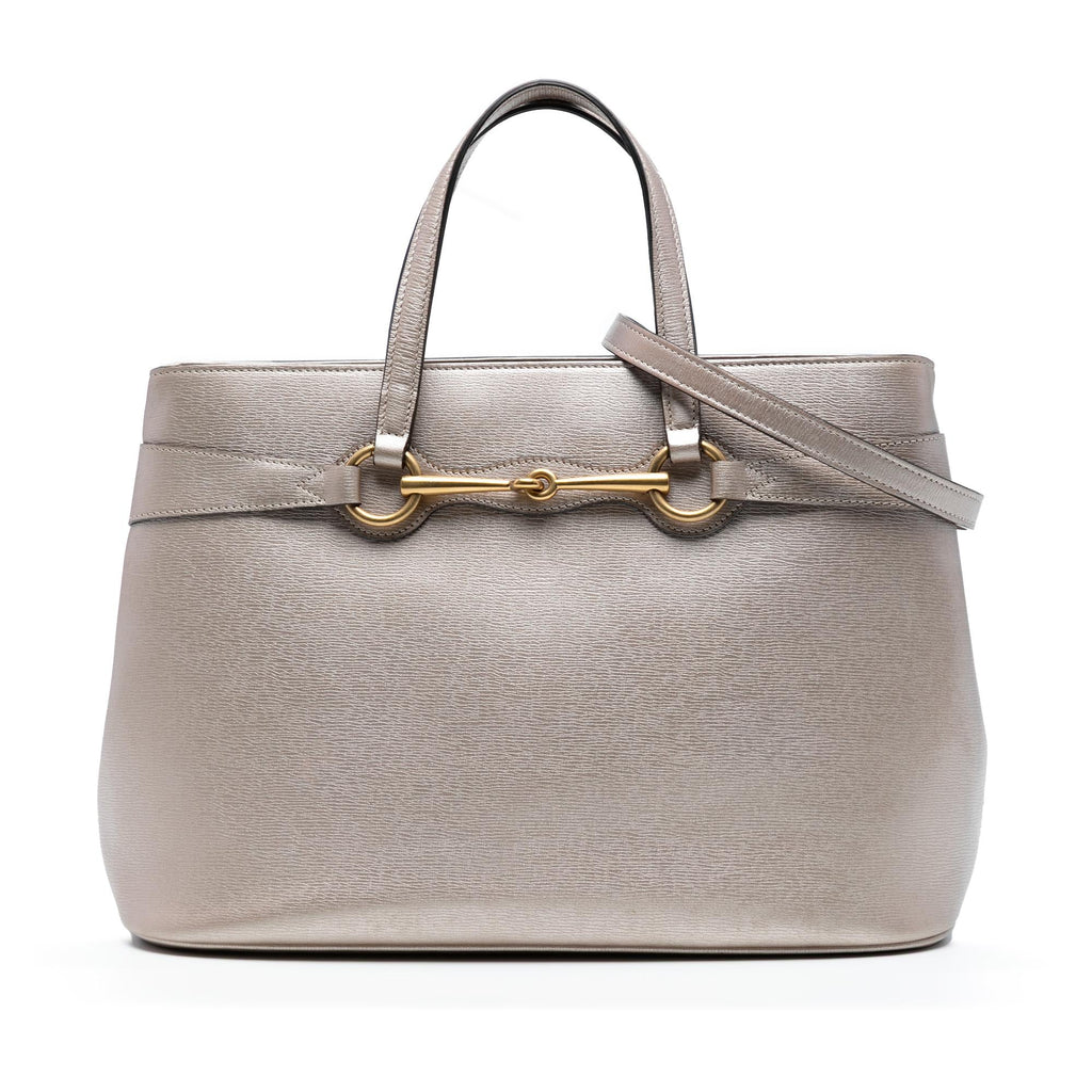 Gucci Leather Bright Bit Satchel