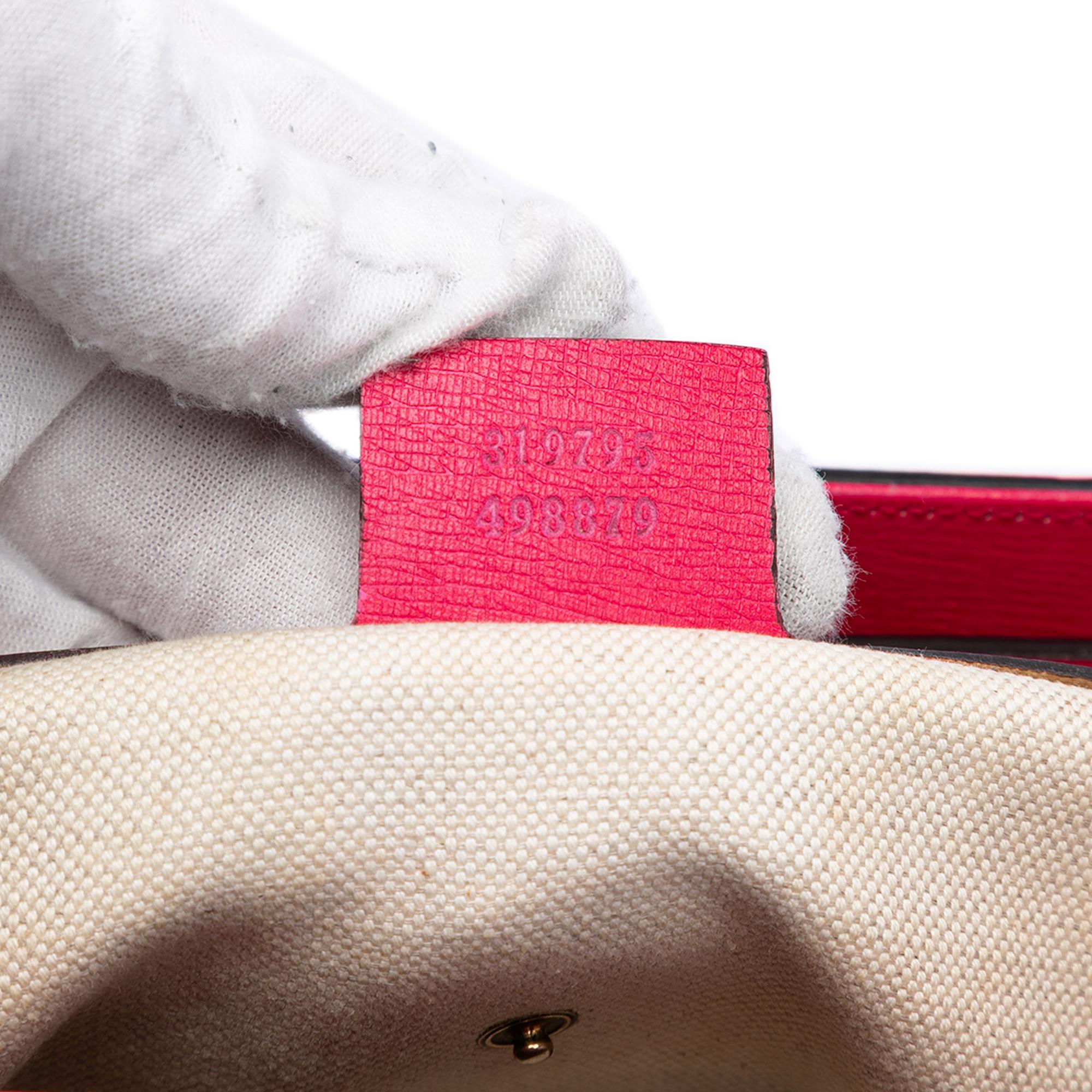 Gucci Leather Bright Bit Satchel