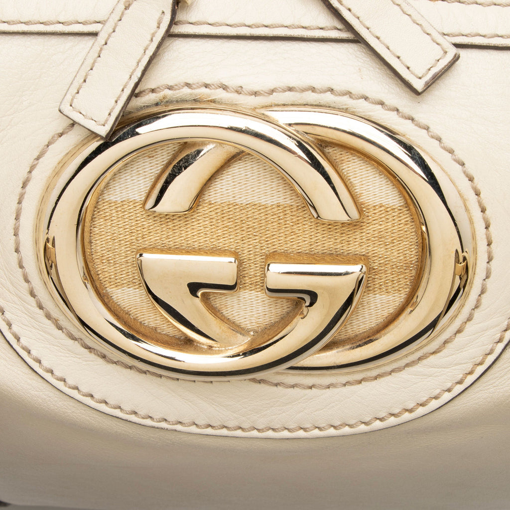 Gucci Leather Britt Boston Bag