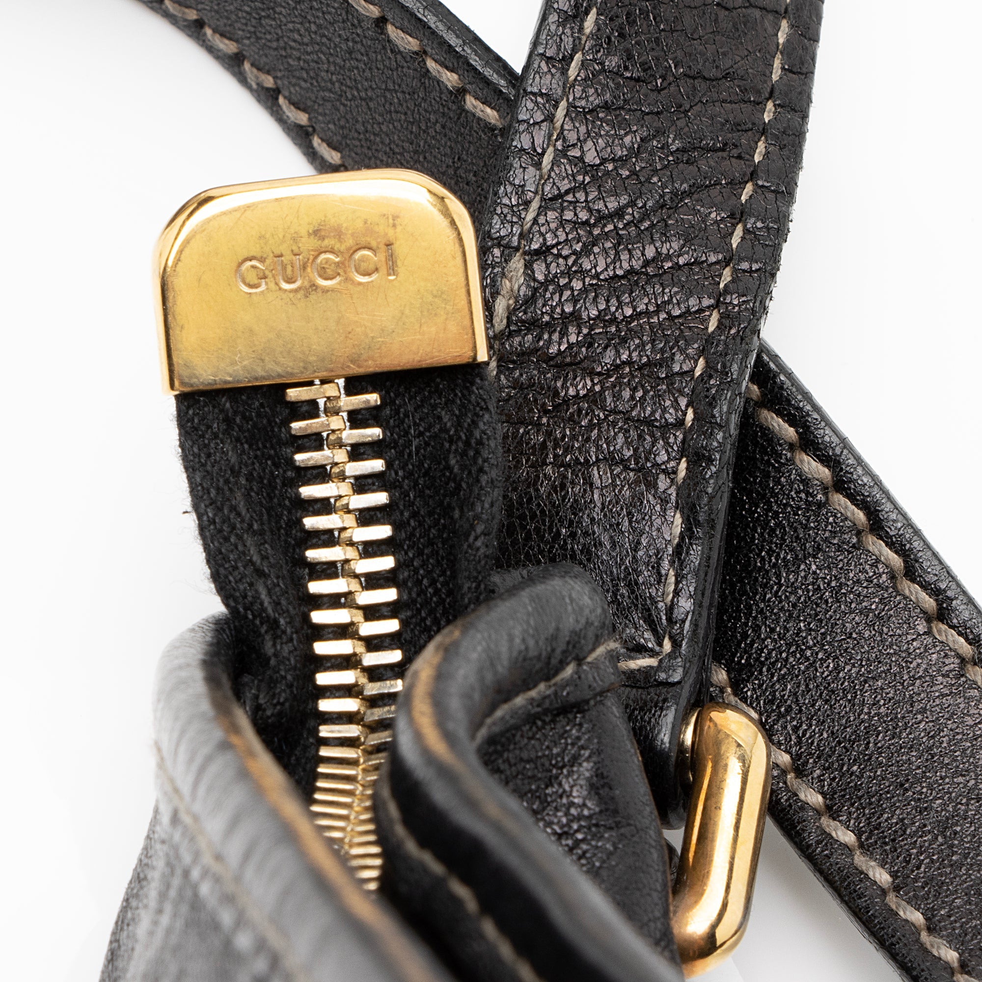 Gucci Leather Britt Messenger Bag (SHF-23050)