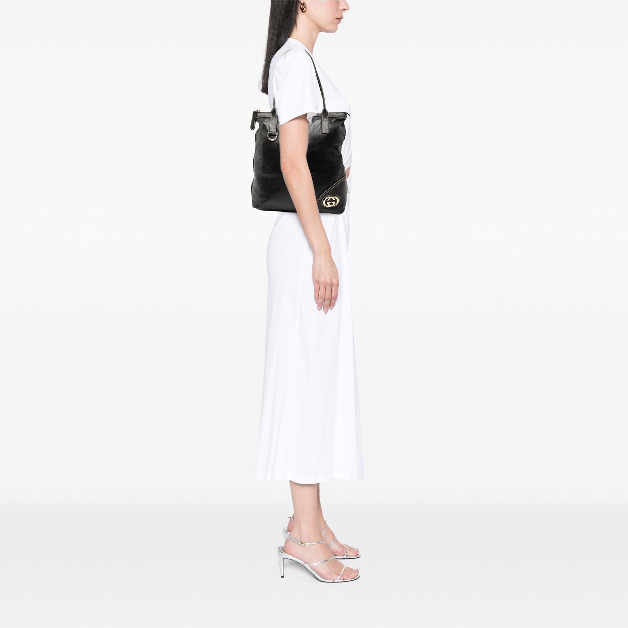 Gucci Leather Britt Tote