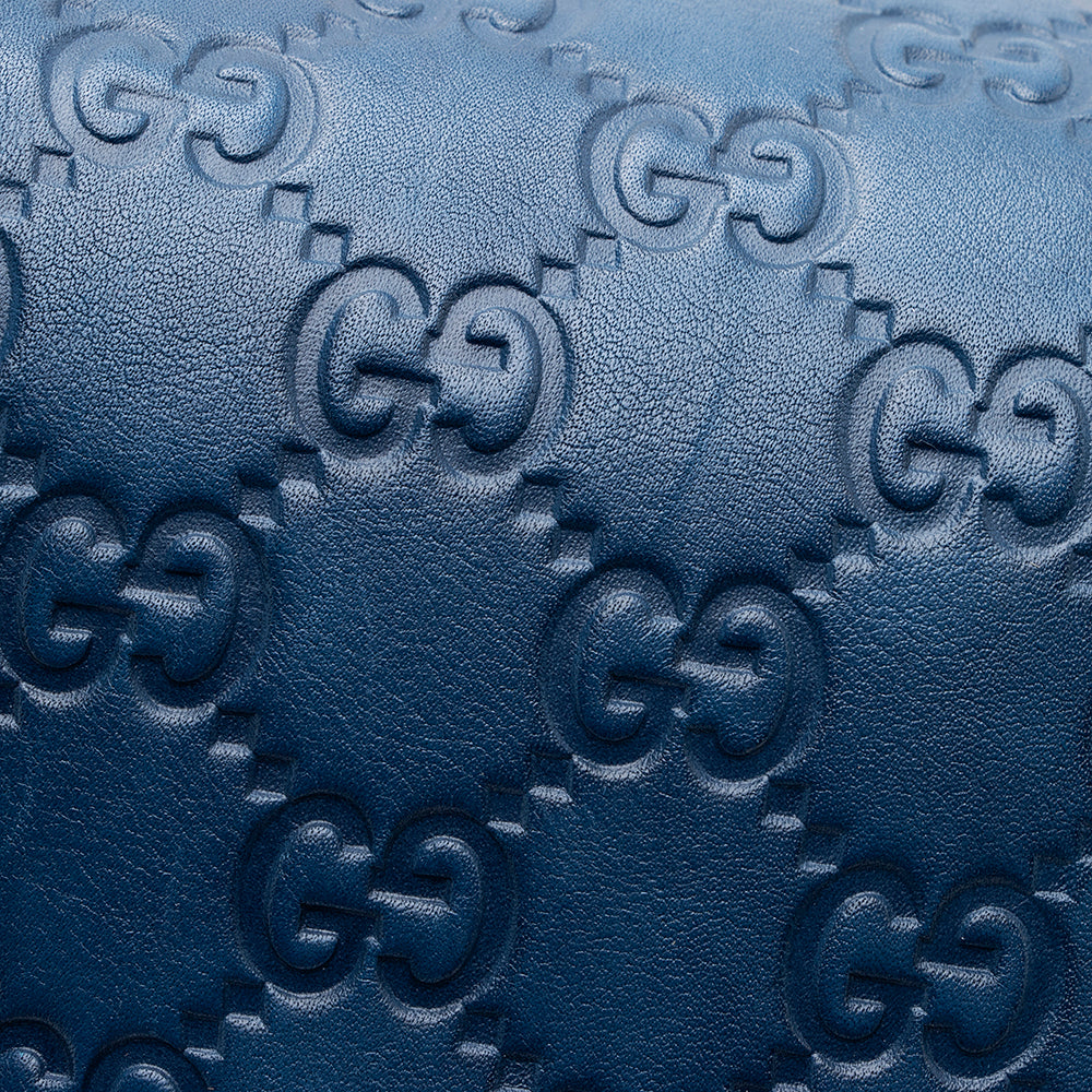 Gucci Leather Canvas Guccissima Hobo (SHF-19702)