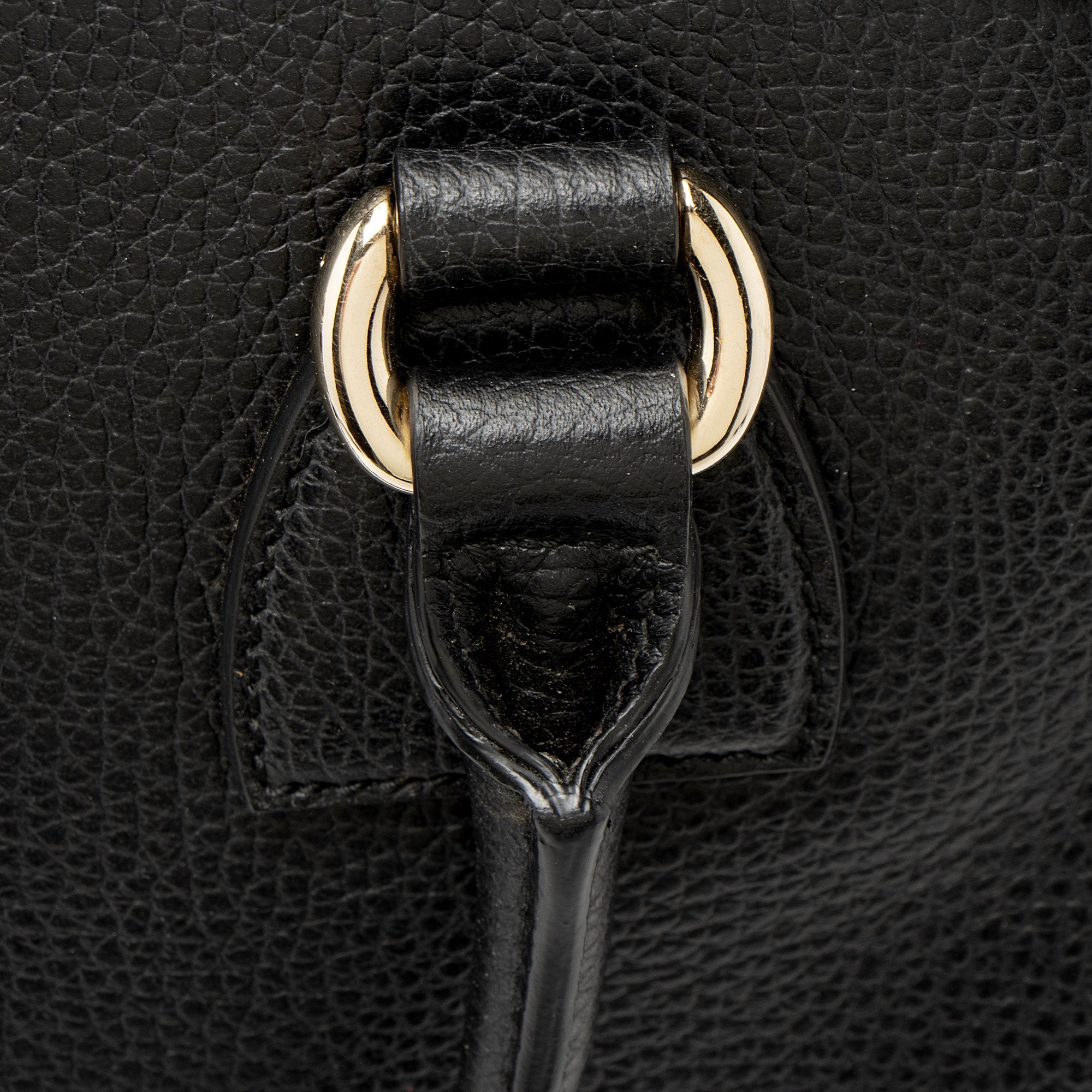 Gucci Leather Charm Dome Satchel