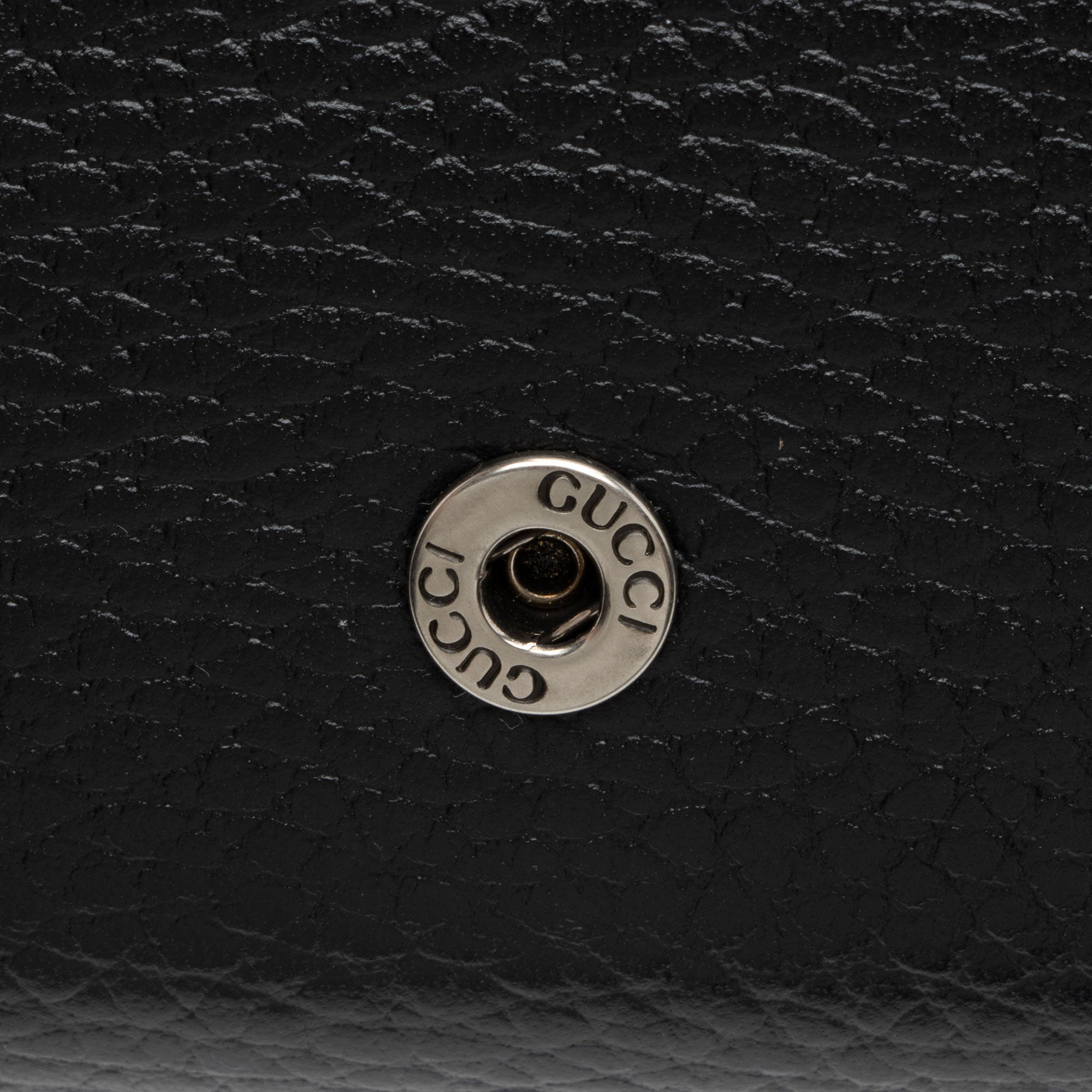 Gucci Leather Crystal Dionysus Chain Wallet (SHF-N4rGzu)