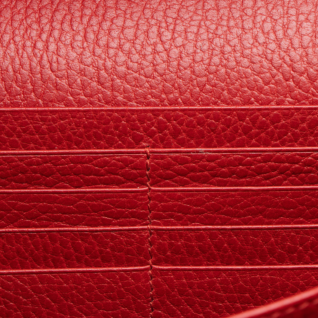Gucci Leather Crystal Dionysus Chain Wallet