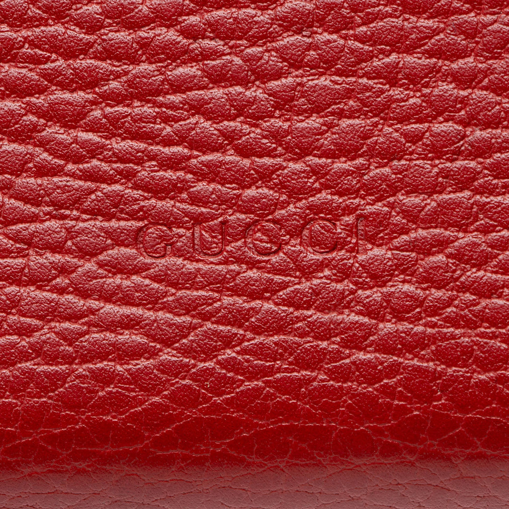 Gucci Leather Crystal Dionysus Chain Wallet