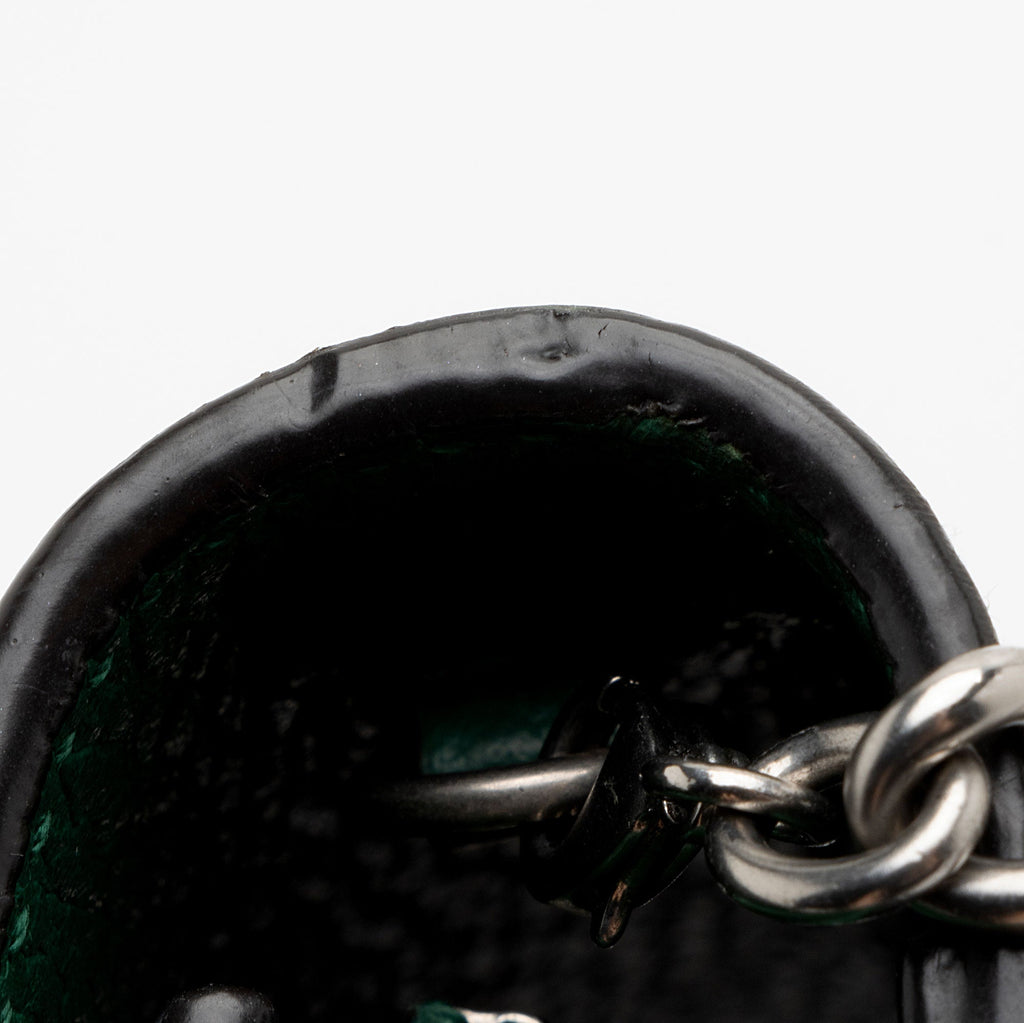Gucci Leather Crystal Dionysus Chain Wallet