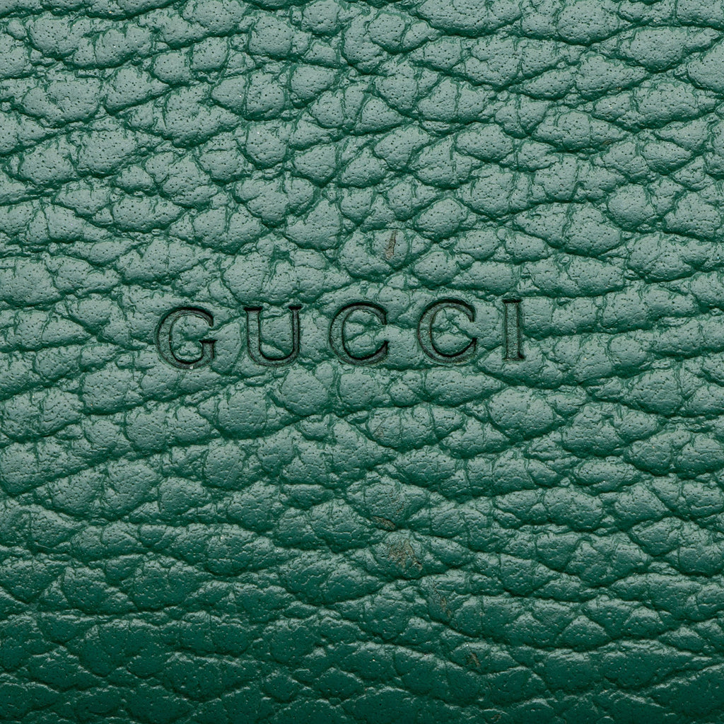 Gucci Leather Crystal Dionysus Chain Wallet