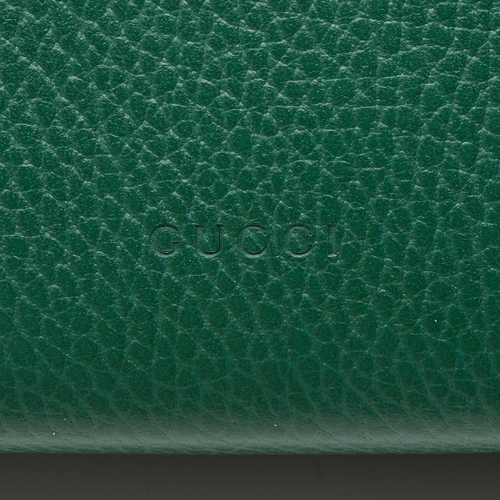Gucci Leather Crystal Dionysus Chain Wallet