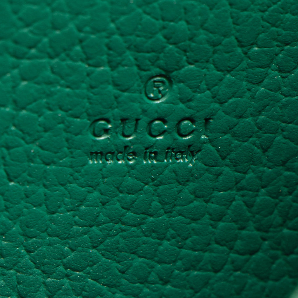 Gucci Leather Crystal Dionysus Chain Wallet