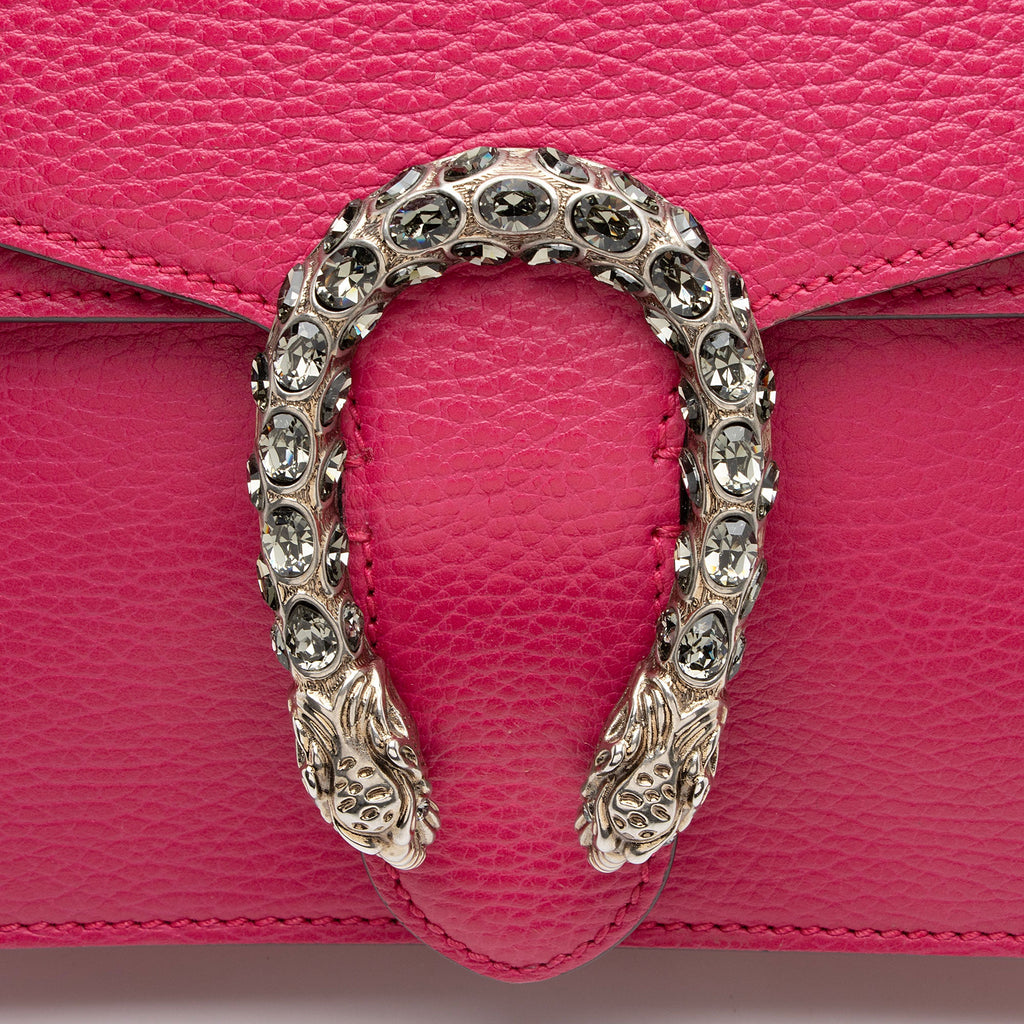 Gucci Leather Crystal Dionysus Medium Shoulder Bag