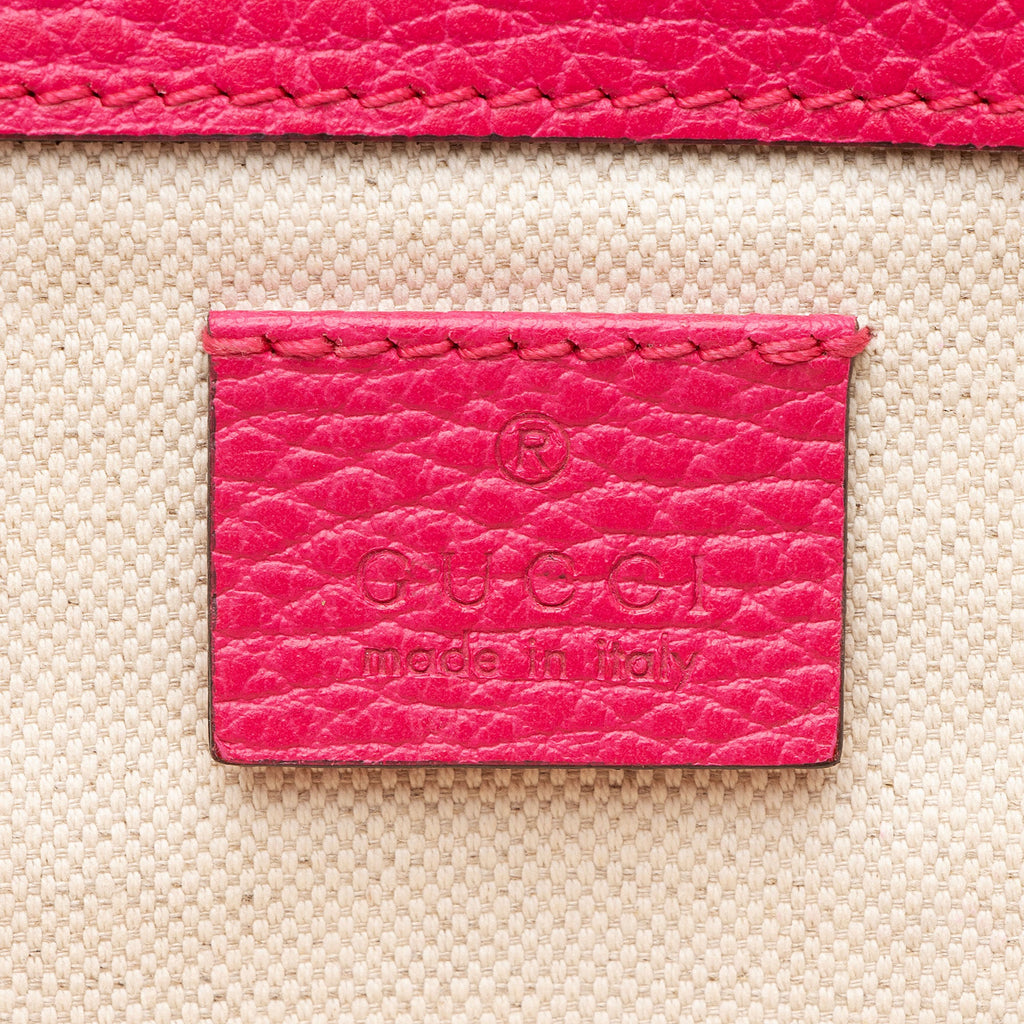 Gucci Leather Crystal Dionysus Medium Shoulder Bag