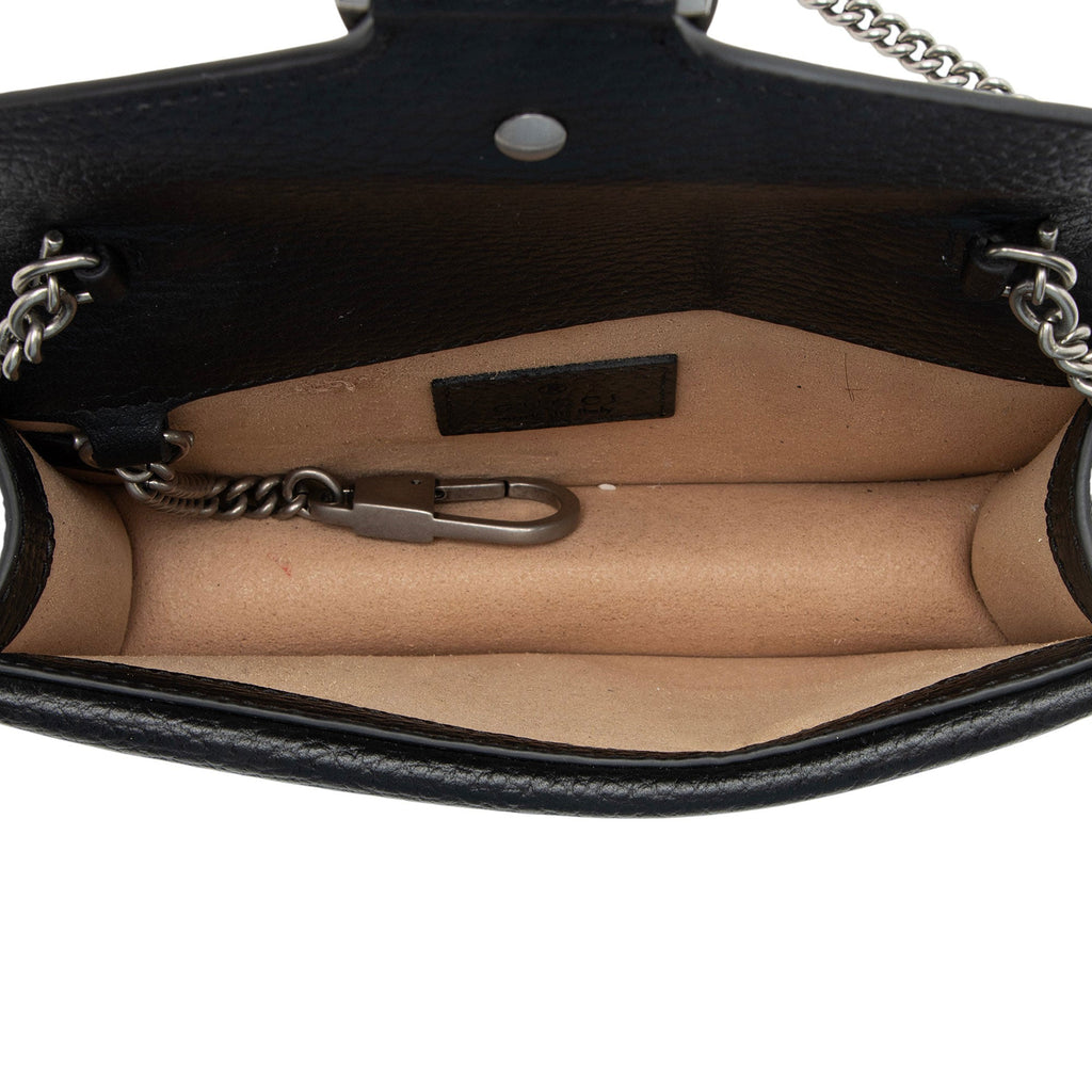 Gucci Leather Crystal Dionysus Mini Shoulder Bag