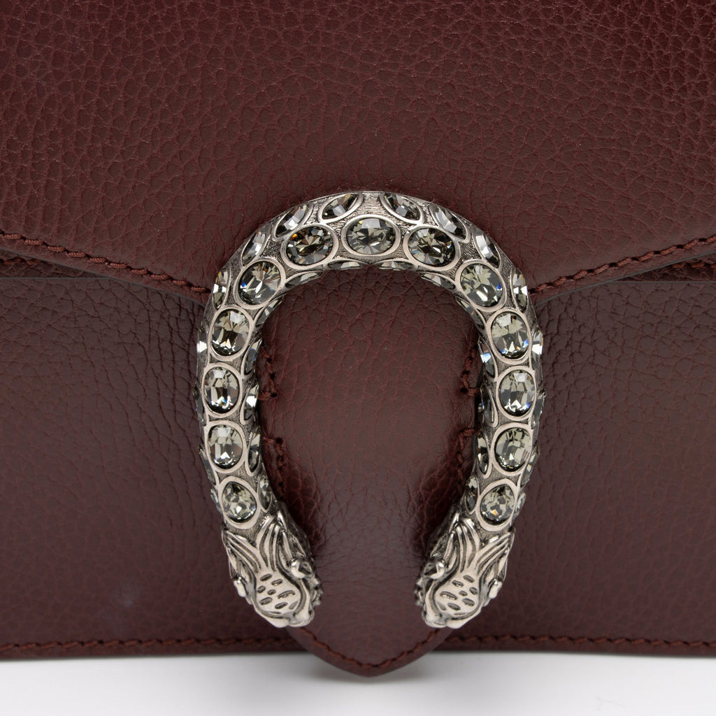 Gucci Leather Crystal Dionysus Small Shoulder Bag (SHF-wPeuFt)