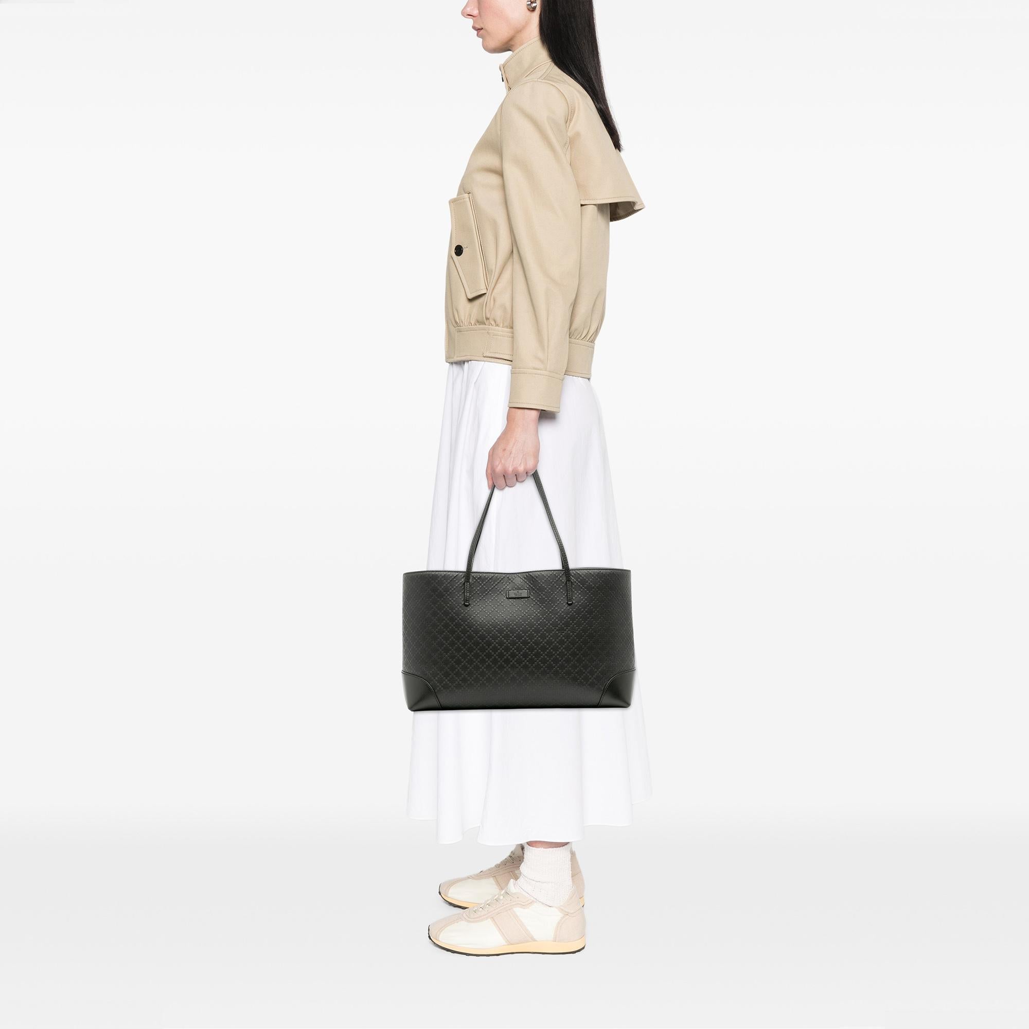 Gucci Leather Diamante Bright Hilary Lux Tote