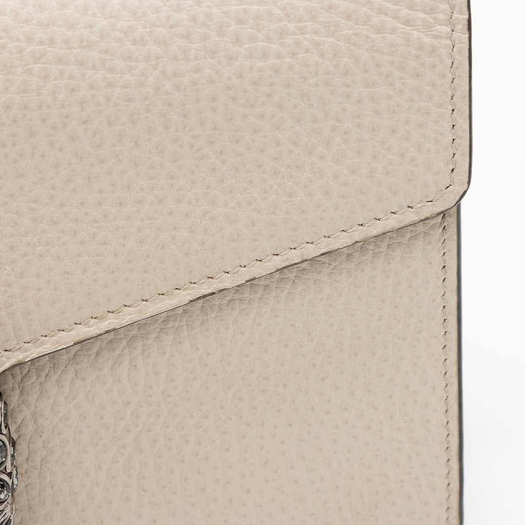 Gucci Leather Crystal Dionysus Chain Wallet (SHF-H1BZ4r)