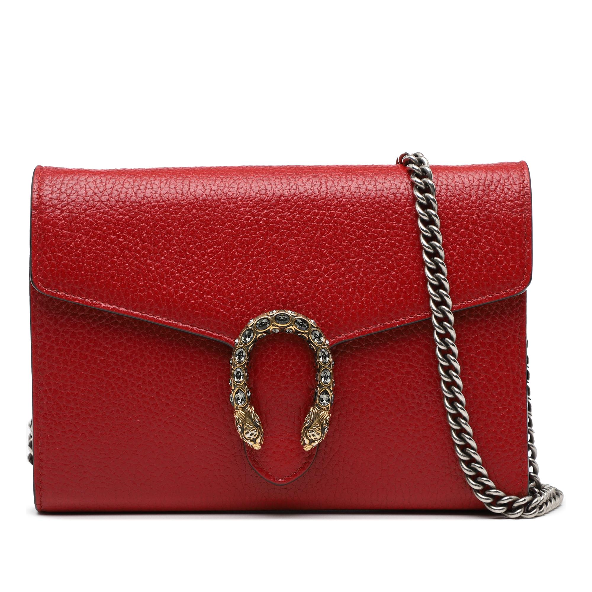 Gucci Leather Dionysus Wallet on Chain