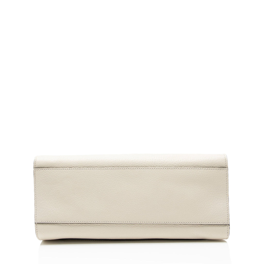 Gucci Leather Enamel Butterfly Linea Totem Top Handle