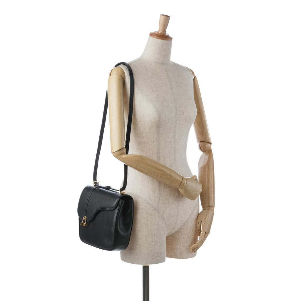 Gucci Leather Equestrian Crossbody (SHG-mxa1tl)