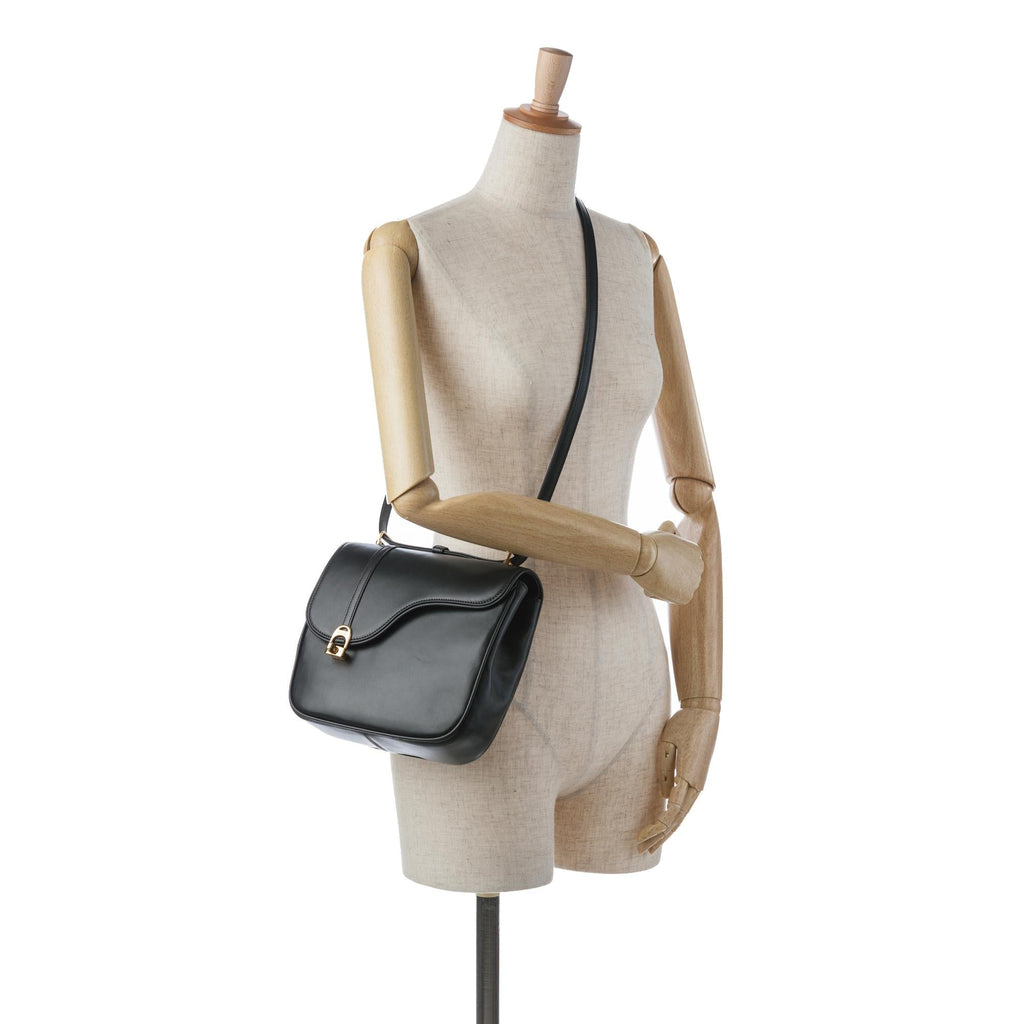 Gucci Leather Equestrian Crossbody (SHG-QcHVyT)