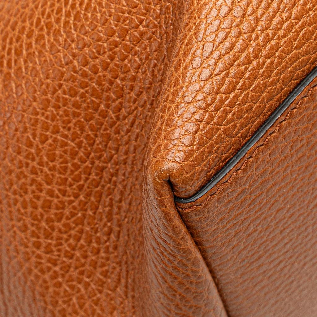 Gucci Leather GG Charm Dome Satchel