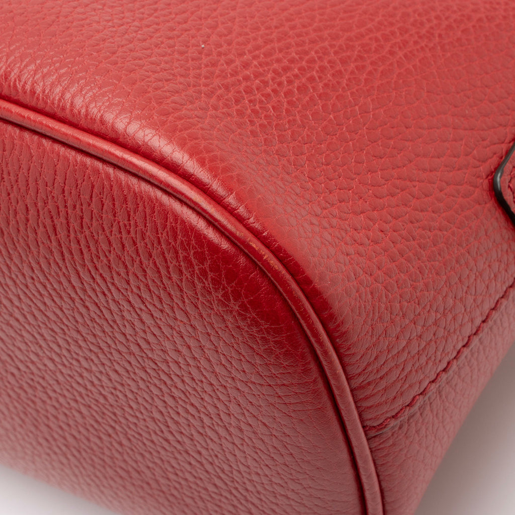 Gucci Leather GG Charm Dome Small Satchel
