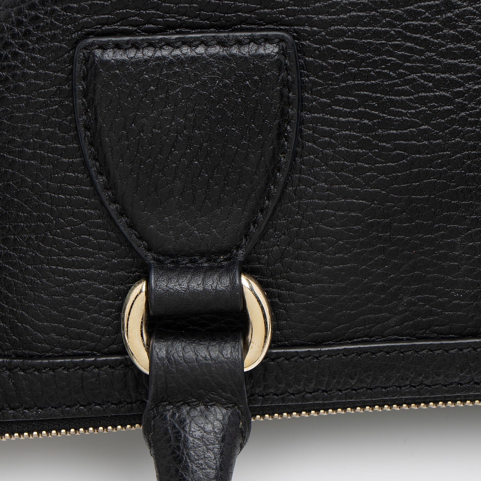 Gucci Leather GG Charm Satchel